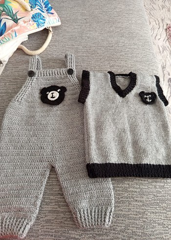 bebek Çocuk  Örgü Yelek ve tulumlar - Görsel 2