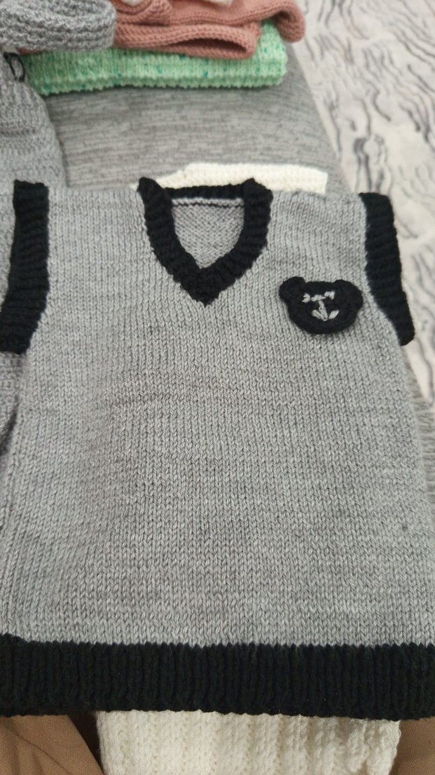 bebek Çocuk  Örgü Yelek ve tulumlar - Görsel 5