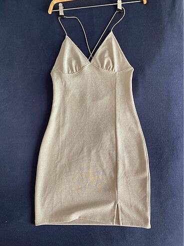 s Beden gri Renk H&M Mini Elbise