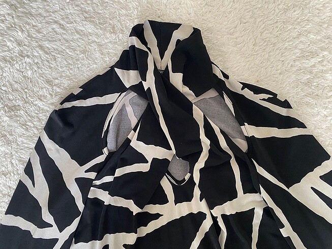 s Beden Zebra Elbise