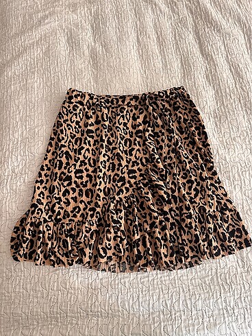Trendyolmilla leopar desenli etek