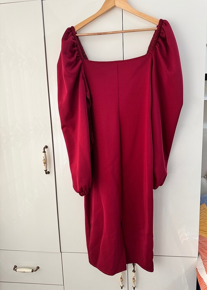 Midi abiye elbise - Görsel 3