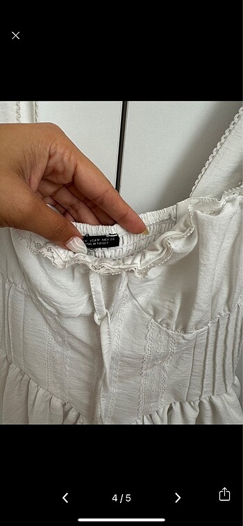 Zara Beyaz elbise