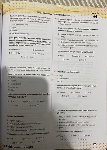 AYT Biyoloji Soru Bankası BİYOTİK YAYINLARI