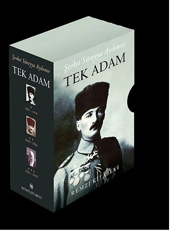 3 cilt takım büyük boy TEK ADAM şevket süreyya aydemir 