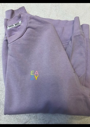 Mor Kadın Oversize Sweatshirt - Görsel 3