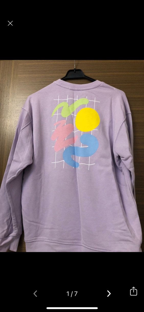 Mor Kadın Oversize Sweatshirt - Görsel 2