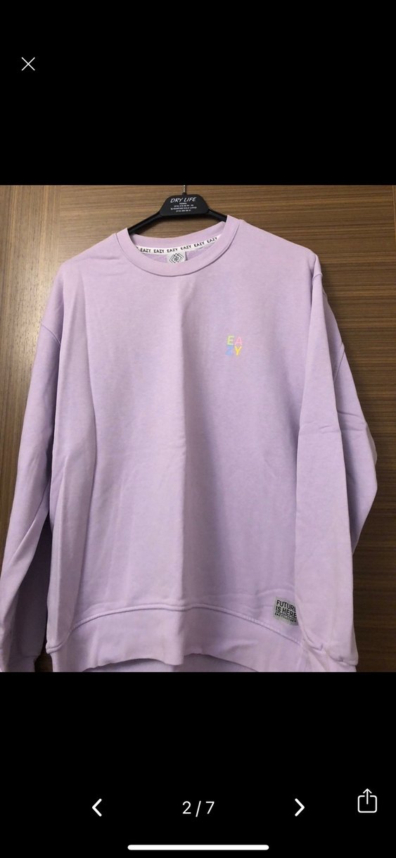 Mor Kadın Oversize Sweatshirt - Görsel 5