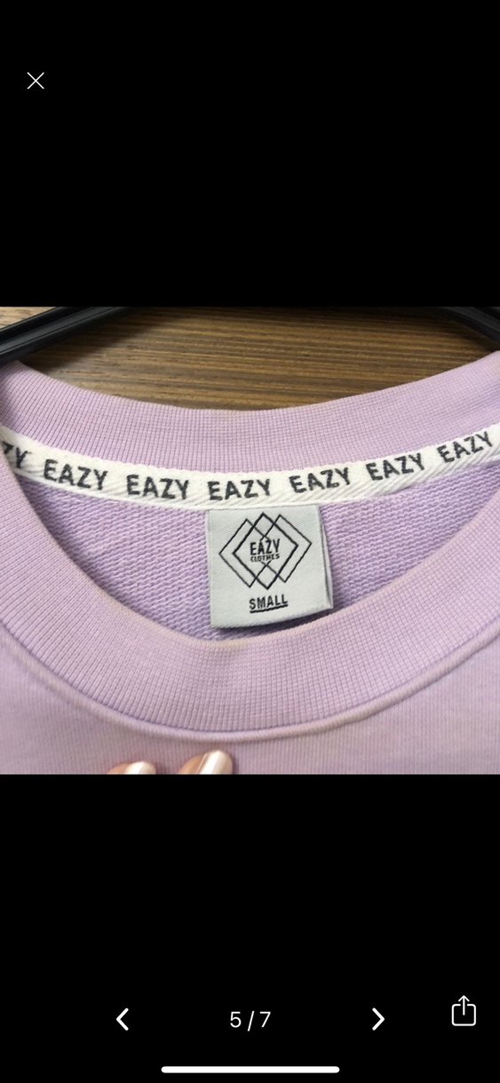 Mor Kadın Oversize Sweatshirt - Görsel 4