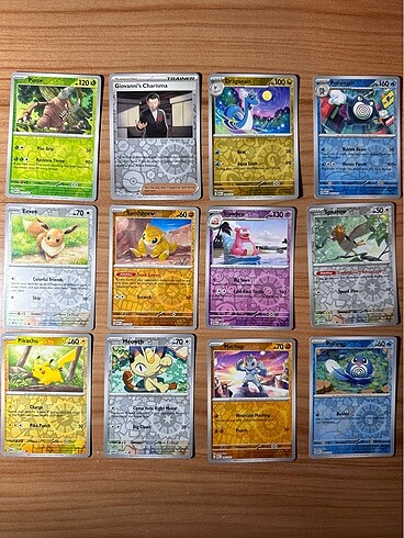 Pokemon 151 Reverse Holo Kartlar