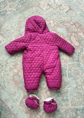 Kanz Mor Kapüşonlu Astronot Bebek Tulum - Görsel 3