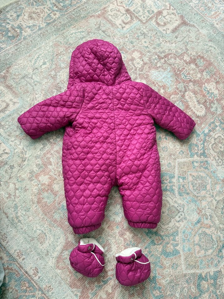 Kanz Mor Kapüşonlu Astronot Bebek Tulum - Görsel 3