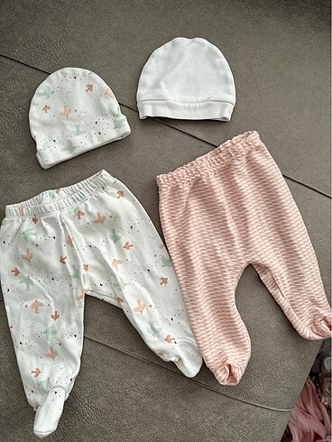 Ebebek yenidoğan kız bebek 2 adet pijama altı