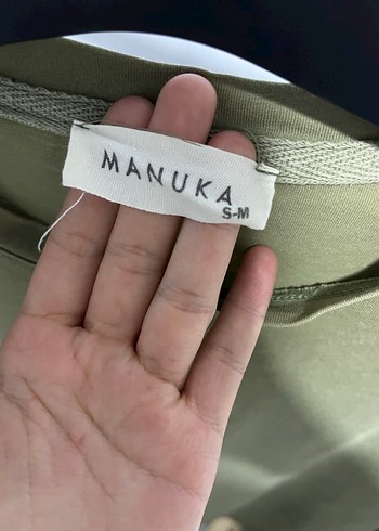 Diğer Haki Uzun Kollu %100 pamuklu Sweatshirt