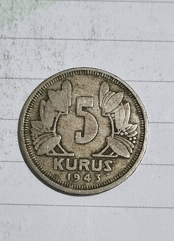 5 kuruş 1943