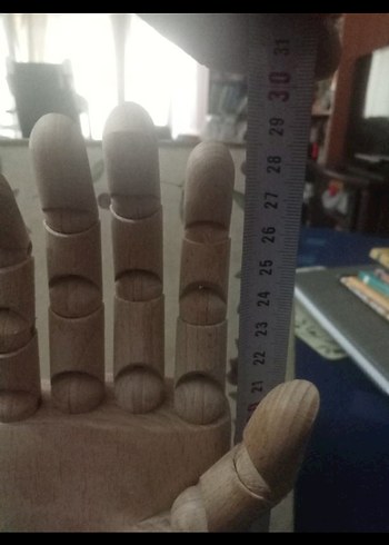 Ahşap Hareketli Parmaklı El Figürü - Görsel 3