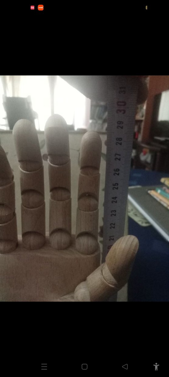 Ahşap Hareketli Parmaklı El Figürü - Görsel 3