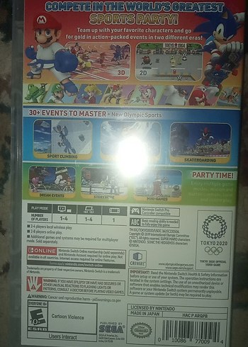 Mario & Sonic Tokyo 2020 Olimpiyat Oyunları Switch - Görsel 2