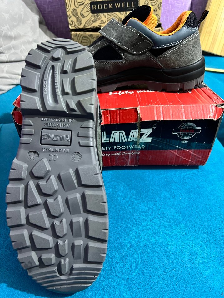 Gri Spor Erkek Outdoor Ayakkabı Velcro - Görsel 2