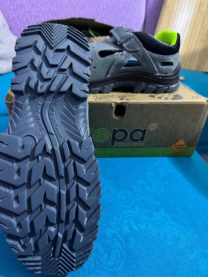 Gri Erkek Outdoor Sandalet Velcro Bantlı - Görsel 2