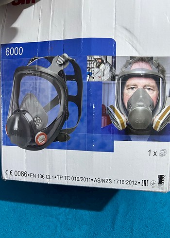3M 6000 Tam Yüz Gaz Maskesi Gri - Görsel 2