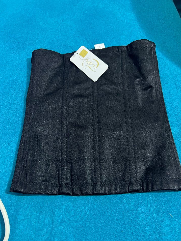 Siyah Düz Midi Hemşire Korsesi - Görsel 2