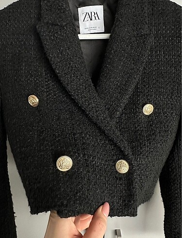 xs Beden Zara Crop Blazer Tüvit