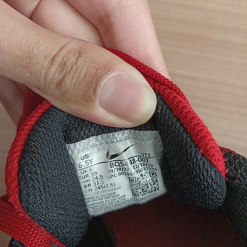 39 Beden kırmızı Renk Nike court borough low recraft kırmızı unisex sneaker