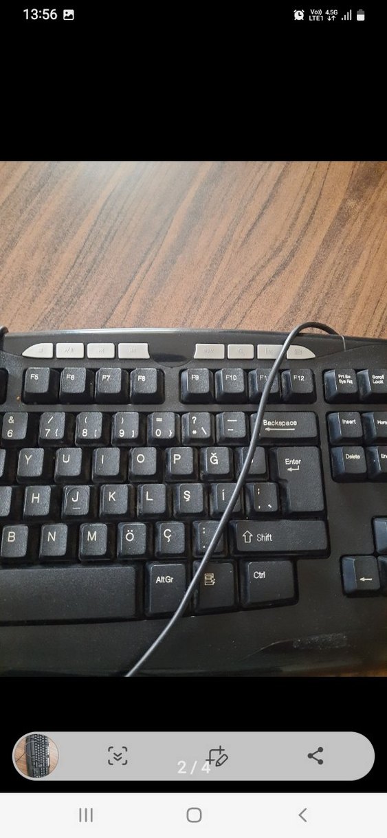 Kablolu Siyah Klasik Klavye - Görsel 2