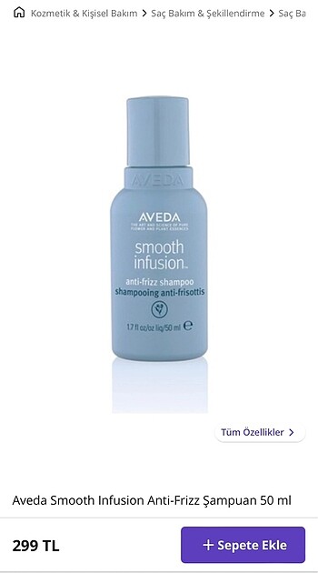 Aveda Smooth Infusion Anti-Frizz Şampuan