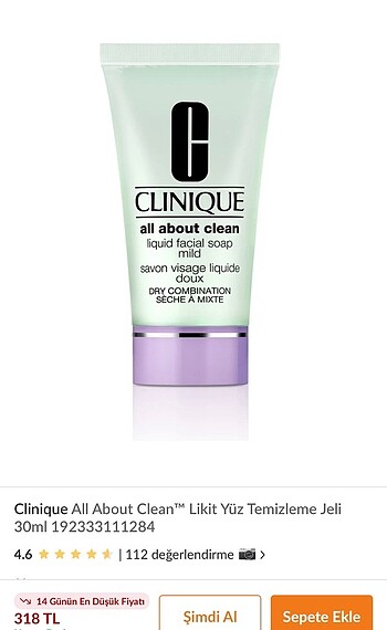 Clinique All About Clean - Yüz Temizleme Jeli