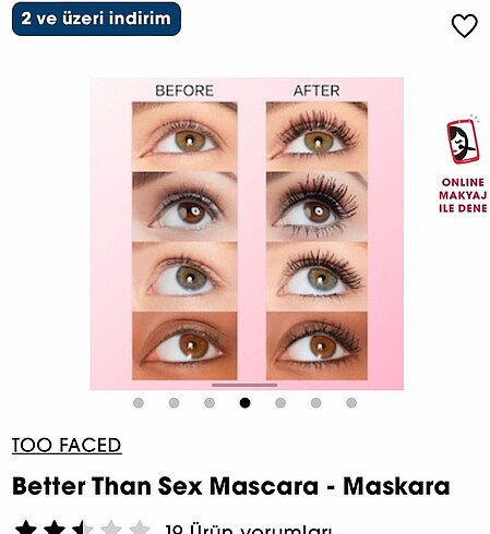 Too Faced Better Than Sex Mascara - Maskara