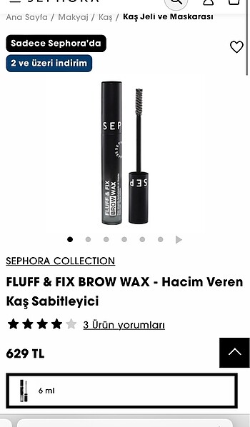 FLUFF & FIX BROW WAX - Hacim Veren Kaş Sabitleyici