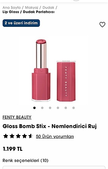 Gloss Bomb Stix - Nemlendirici Ruj