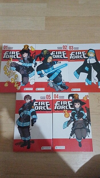 Fire Force 1-2-3-4-5.cilt manga