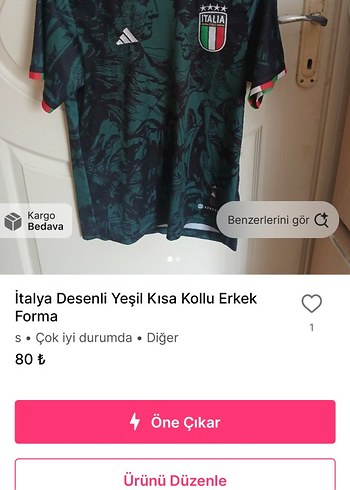 Adidas Mavi Baskılı Kısa Kollu Versace Spor Tişört