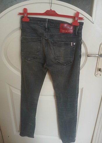 Gri Erkek Dar Kesim Denim Pantolon - Görsel 4