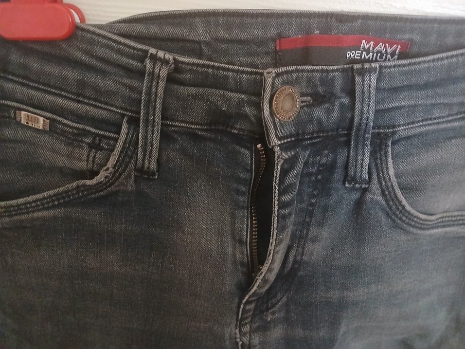 Gri Erkek Dar Kesim Denim Pantolon - Görsel 3