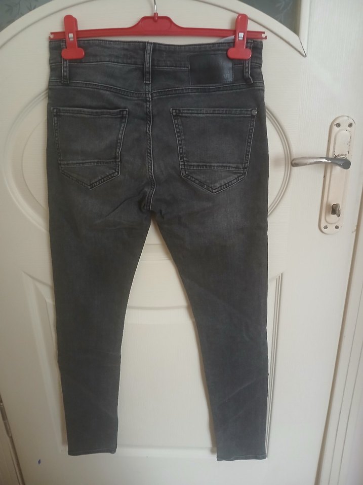 Gri Erkek Denim Bol Kesim Jean - Görsel 3