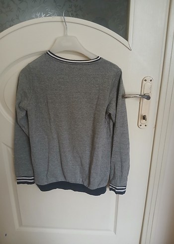 Gri Erkek Çocuk Triko Sweatshirt - Görsel 3