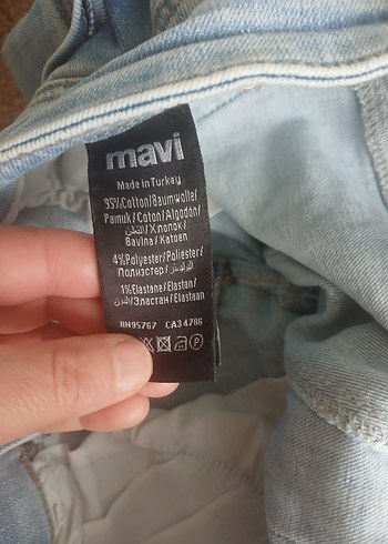 Gri Mavi Bol Kesim Erkek Kot Pantolon - Görsel 4