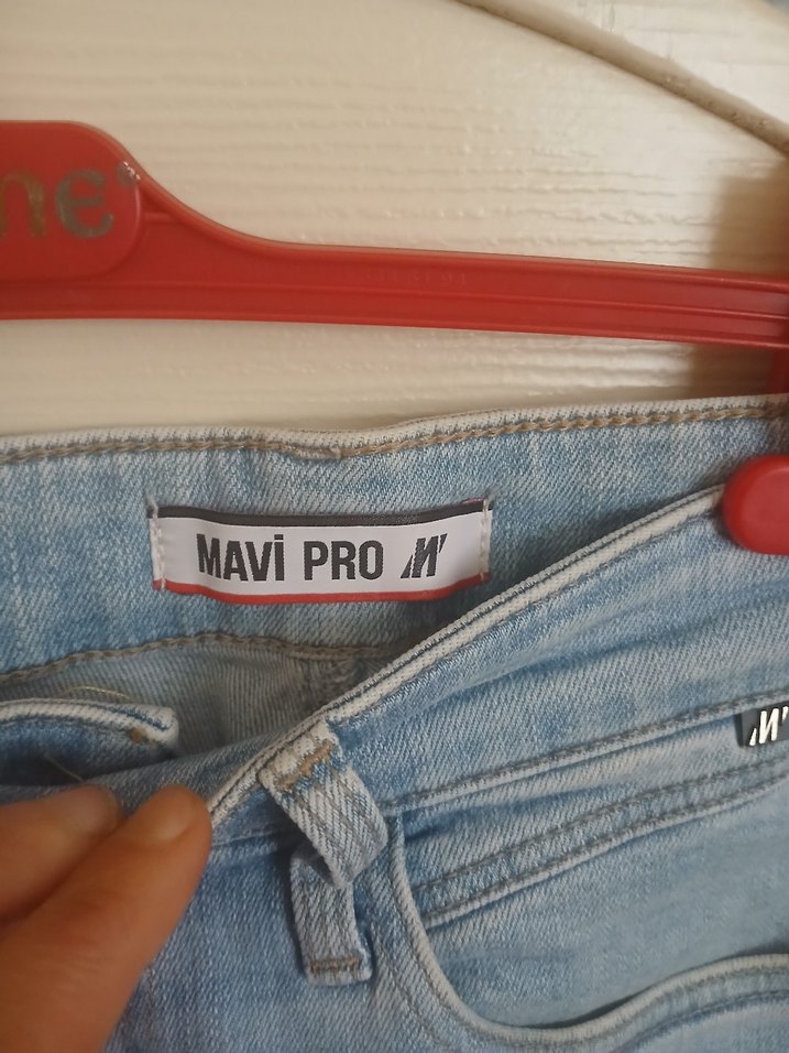 Gri Mavi Bol Kesim Erkek Kot Pantolon - Görsel 3