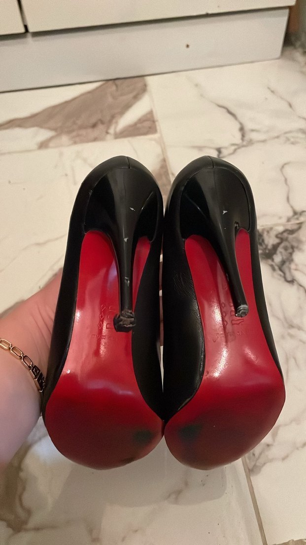 Siyah Stiletto Topuklu Kadın Ayakkabı - Görsel 2