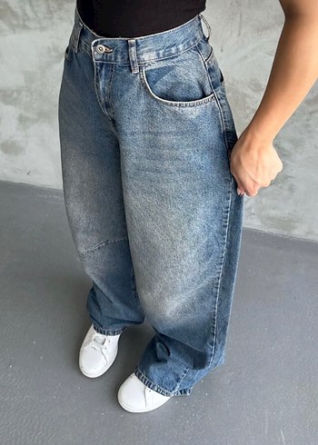 Arka tokalı Baggy jean