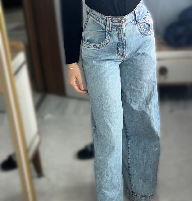 Assos baggy palazzo fit jean - Görsel 2