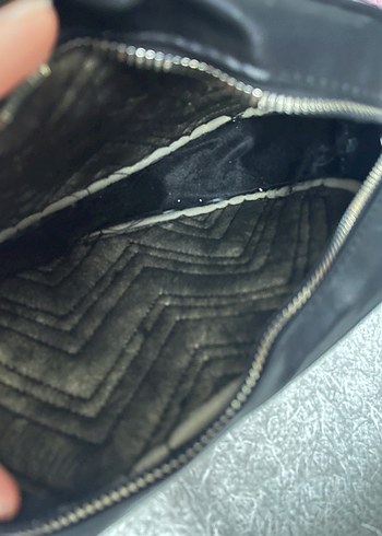 Siyah Deri Kadın Çapraz Çanta - Görsel 4