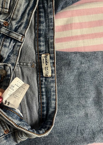 Gri Kadın Bol Kesim Midi Denim Pantolon - Görsel 7