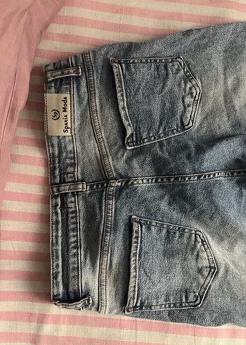 Gri Kadın Bol Kesim Midi Denim Pantolon - Görsel 6