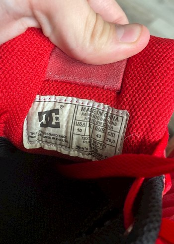 orjinal DC kaykay ayakkabısı 43 numara sıfır - Görsel 3