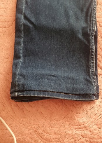 Diğer Kadın Mavi Bol Kesim Midi Jean